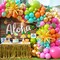 Summer Tropical Balloon Arch Kit (Rainbow, Hot Pink, Green, Orange, Lime Green, Teal, Blue, Yellow, Gold)